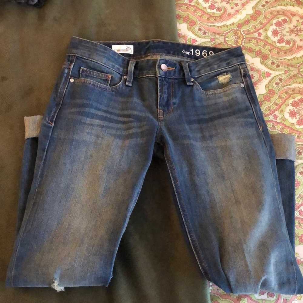 Gap straight leg boyfriend jeans